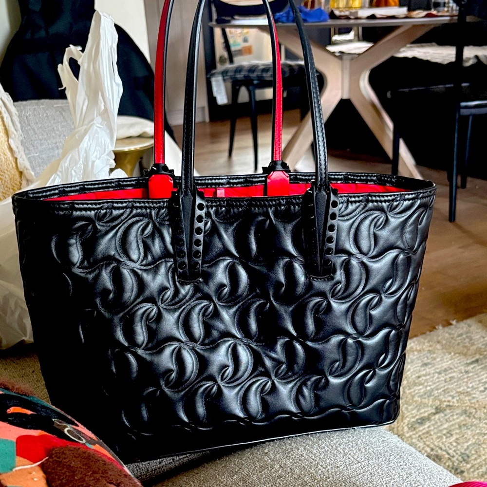 Christian louboutin quilted tote